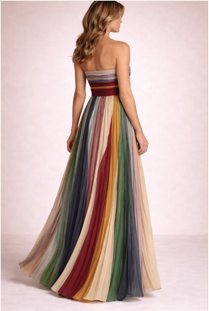 Robe Maxi Rayée Bohème